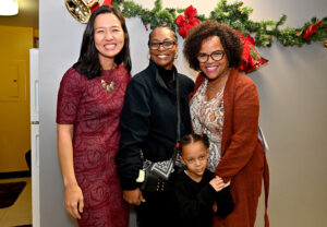 EMPath Up participant Zandria Kim Janey with Boston Mayor Michelle Wu.